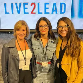 Had a wonderful time continuing my leadership journey at Live2Lead today with Zach Fetzer and Michelle Hofsiss Stevens. Special treat running into someone who has believed in me since we met and I opened my doors, Robin Richards!