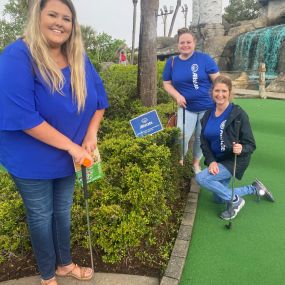 Carmella Walter Agency/Allstate Team participated in Mini Golf Tournament April 22. 2023 in Myrtle Beach, SC hosted by the Myrtle Beach Sunrise Rotary Club to benefit the Boys and Girls Club of Myrtle Beach.  It was rainy day, but we weathered through it!  Such fun was had by all!