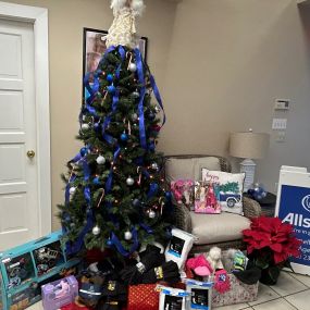 2023 Christmas donations to local charities led by agency team member, Sarah McClure