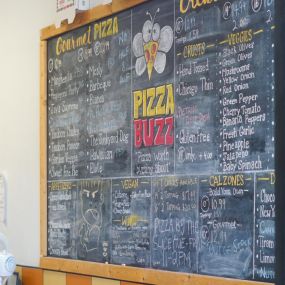 Chalkboard Menu Pizza Buzz