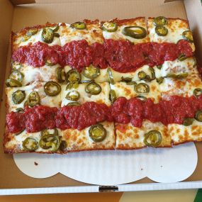 Detroit Deep Dish Pizza