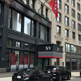 Exterior view of XV Beacon, a historic hotel in Boston.
