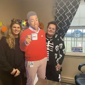 Bill Conley State farm insurance agent celebrating Halloween at the office