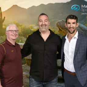 Michael Phelps At the Hot Tub Store In Michigan