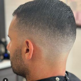 Mid Skin Fade Haircut with Drop Fade