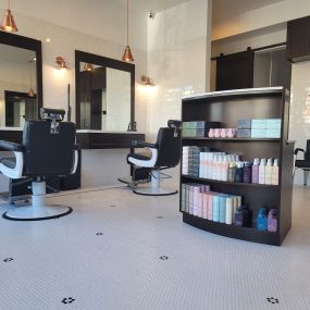 Interior of Circa 33 Barbershop