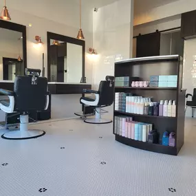 Interior of Circa 33 Barbershop