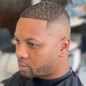 High Skin Fade Haircut with Lineup