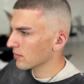 High and Tight Skin Fade Haircut