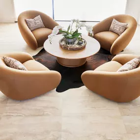 Tivoli is a rectified color body porcelain tile. It provides a natural, travertine stone look with the ease of caring for porcelain tile. It is available in two sizes.