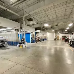 Ball Body Shop in Middleton – Paint Booth Area at Ball Body Shop.