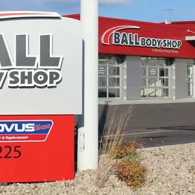The image showcases the Ball Body Shop facility