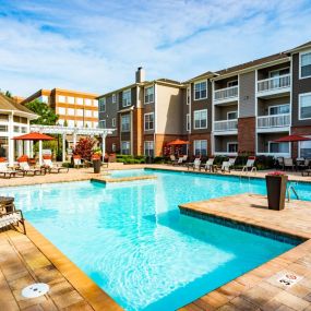 Pool With Sunning Deck at Madison Shelby Farms