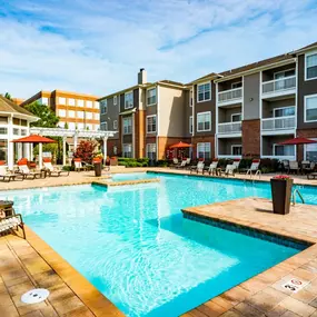 Pool With Sunning Deck at Madison Shelby Farms