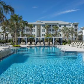 Resort-Style Pool at The Gallery at Trinity Luxury Apartments in Trinity, FL