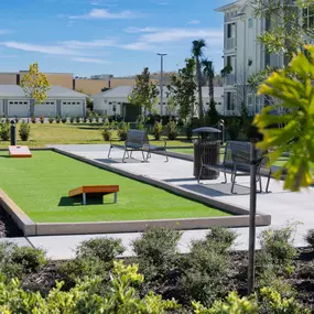 Bocce Ball Court at The Gallery at Trinity Luxury Apartments in Trinity, FL