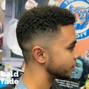 bald fade haircut Grand Haven MI