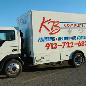 KB Complete Plumbing, Heating, Cooling & Electrical Inc. work truck