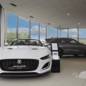 Jaguar inside the Stockton On Tees showroom