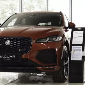 Jaguar inside the Stockton On Tees showroom