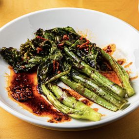 Fall 2022 Charred Chinese Broccoli (Gluten Free, Vegan)