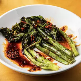 Fall 2022 Charred Chinese Broccoli (Gluten Free, Vegan)