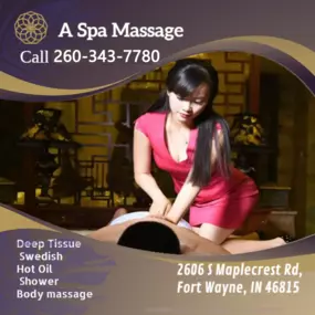 Asian Body Massage helps to relax the entire body, 
increases circulation of the blood and treats emotion, mind and spirit.