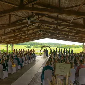 Ceremony on the Overlook Terrace at Hawk's View Weddings, Hawk's View Golf Club