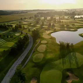 Aerial View of Barn Hollow Par 3 at Hawk's View Golf Club. Picture courtesy of Brian Murphy, WiscoGolfAddict.com