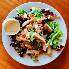 Southwest Chicken Salad at Tail Feathers Bar & Grill Located inside Hawk's View Golf Club Lake Geneva, WI