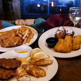 Friday Night Fish Fry in Lake Geneva, WI at Tail Feathers Bar & Grill inside Hawk's View Golf Club