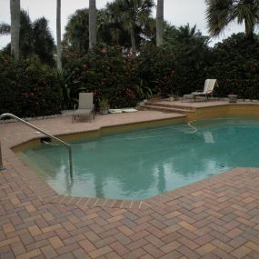 Pressure Washing Pavers Around Pool