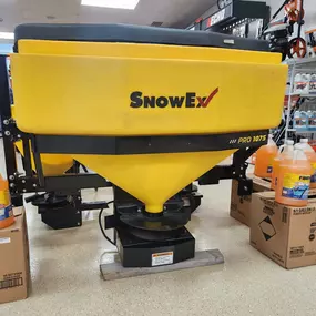 Haltom showroom winter snowex tailgate spreader