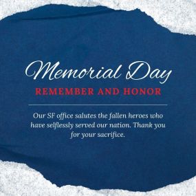 Our State Farm office is closed in observance of Memorial Day.