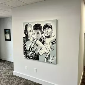 Big shoutout to Jansky for this AMAZING piece of artwork! This was recently auctioned off in support of Martha’s Vineyard at Red Hot Winter. We love how it looks in the office????