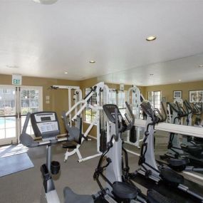 Stacked fitness center,