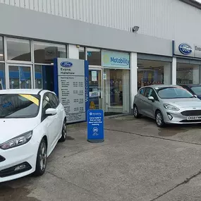 Outside Ford Service Centre Merthyr Tydfil