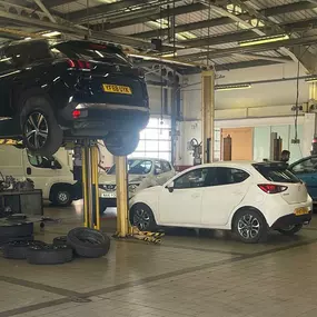 Workshop of the Peugeot Service Centre York