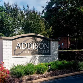 Front Entry Signage at The Addison at Collierville