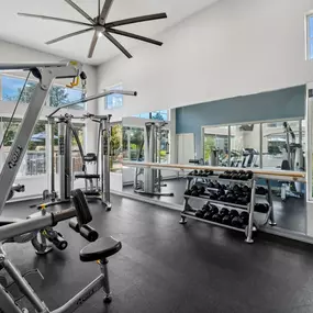 Fitness Center with Strength Training & Cardio Equipment