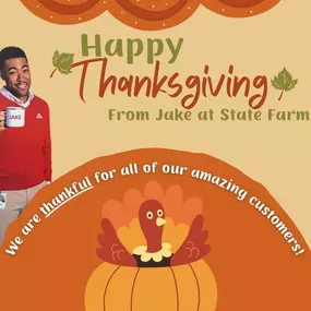 Happy Thanksgiving from our State Farm office! Give us a call for a free quote.