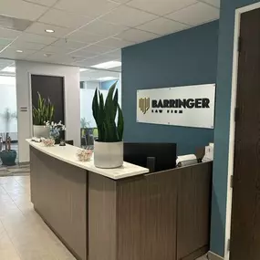 Front desk at Barringer Law Firm.