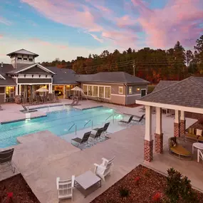 Aerial View Of Pool at Ansley at Roberts Lake