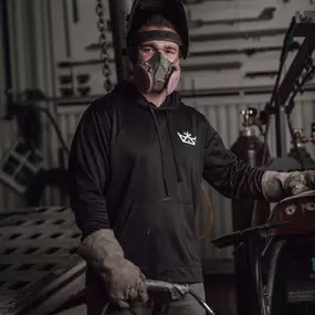 Collision Leaders Technician welding and returning your vehicle to its former glory.