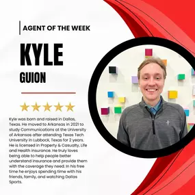 Meet Kyle, our dedicated and hardworking agent who goes above and beyond for our customers every single day! His commitment to excellence and passion for helping others make him an invaluable part of our team. We’re beyond grateful to have him on board!