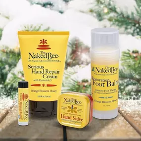 Plan some self care this weekend. Naked Bee is my secret weapon against winter-dry skin. How I love these products! Don’t forget, World’s BEST lip balm, too!