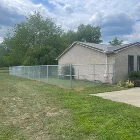 galvanized chain link fence