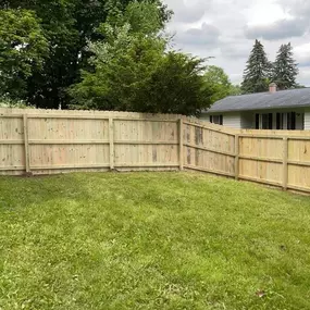 wood privacy fence