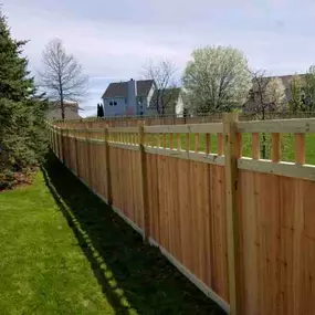 Custom wood fence