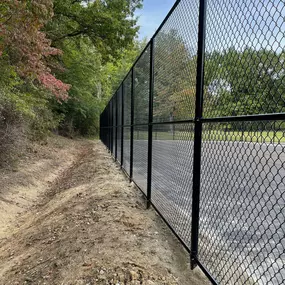 Commercial chain link fence